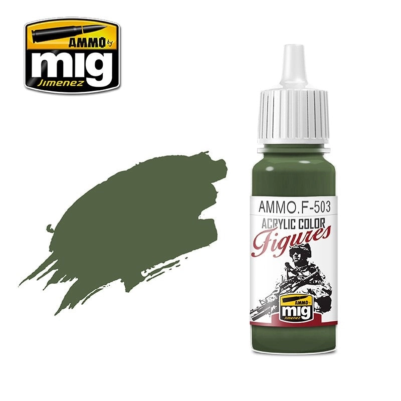 Ammo By Mig Figures Paints Dark Olive Green 17ml