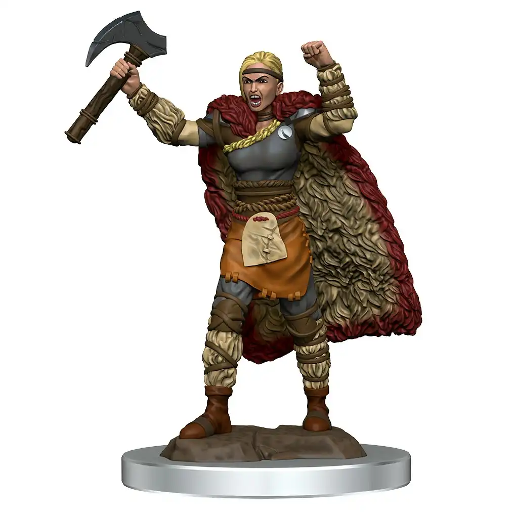 D&D Premium Painted Figures Human Barbarian Female