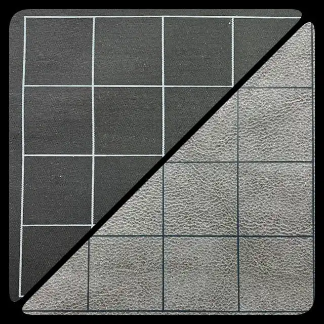 CHX 96480 Reversible Battlemat 1" Squares Black-Grey (23 1/2 x 26)