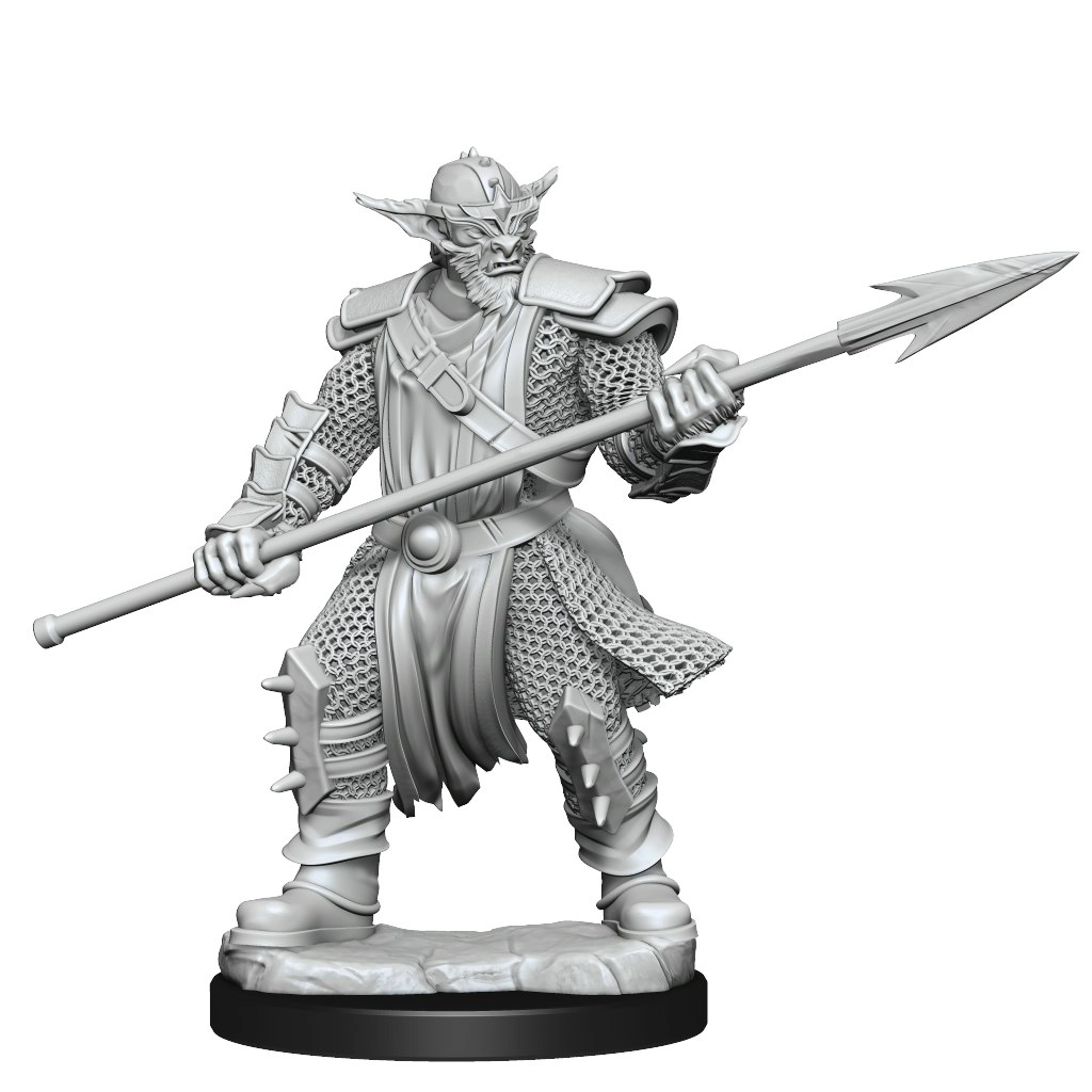 Critical Role Unpainted Miniatures Bugbear Fighter Male