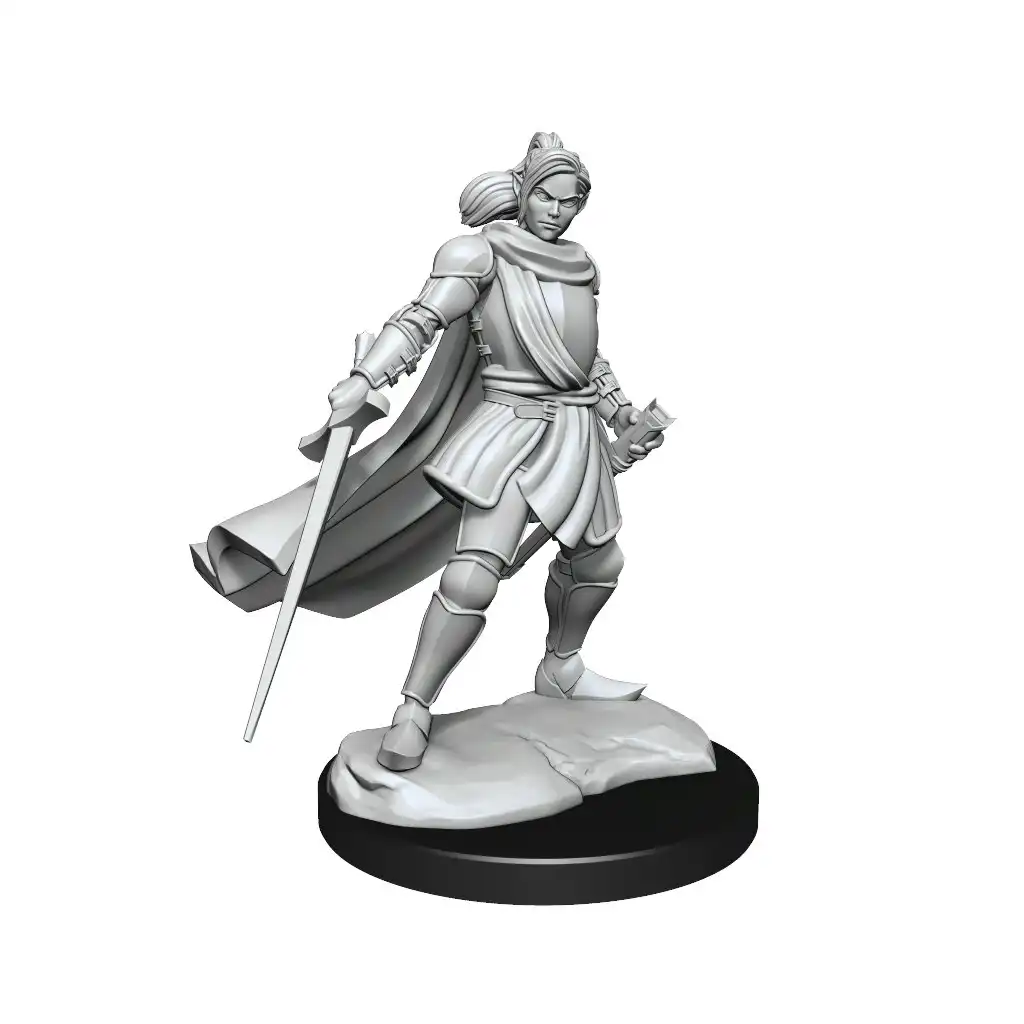 Critical Role Unpainted Miniatures Half-Elf Paladin Xhorhas Female