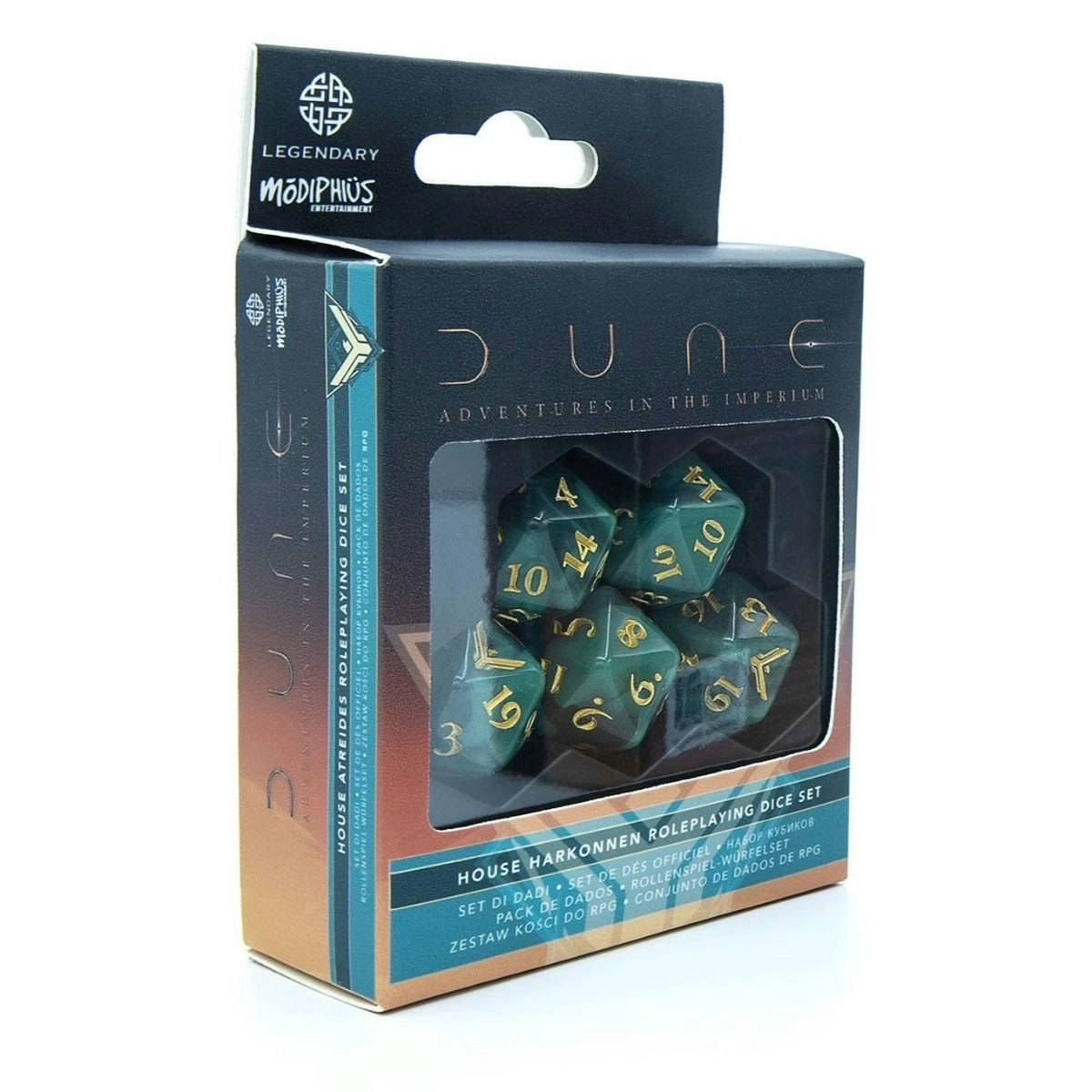 Dune RPG - Dice Set - Atreides