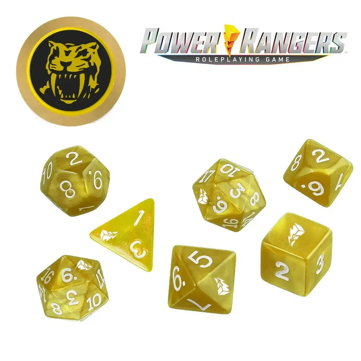 Power Rangers RPG - Yellow Dice Set