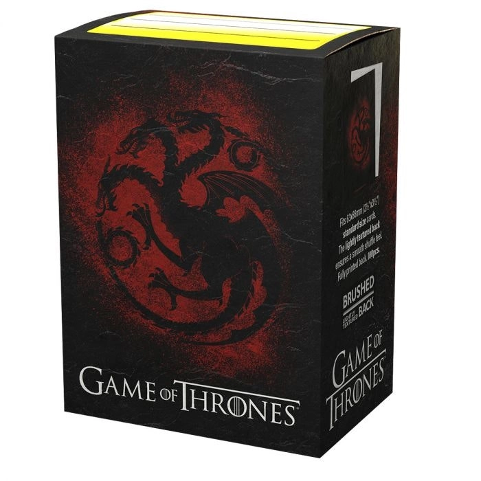 Sleeves - Dragon Shield - Box 100 - Brushed Art - Game of Thrones House Targaryen