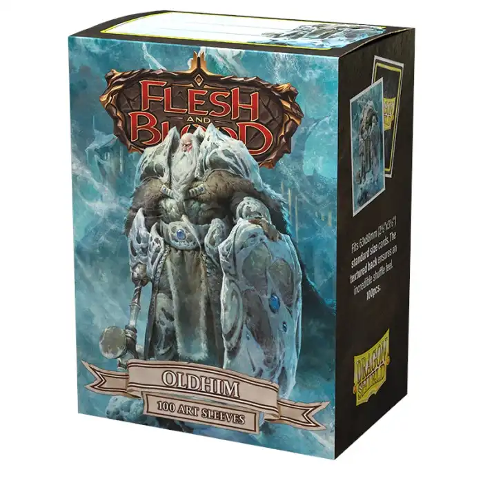 Sleeves - Dragon Shield - Box 100 - Matte Art - Flesh and Blood Oldhim