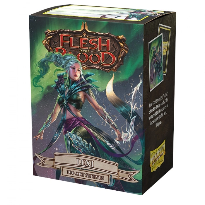 Sleeves - Dragon Shield - Box 100 - Matte Art - Flesh and Blood Lexi