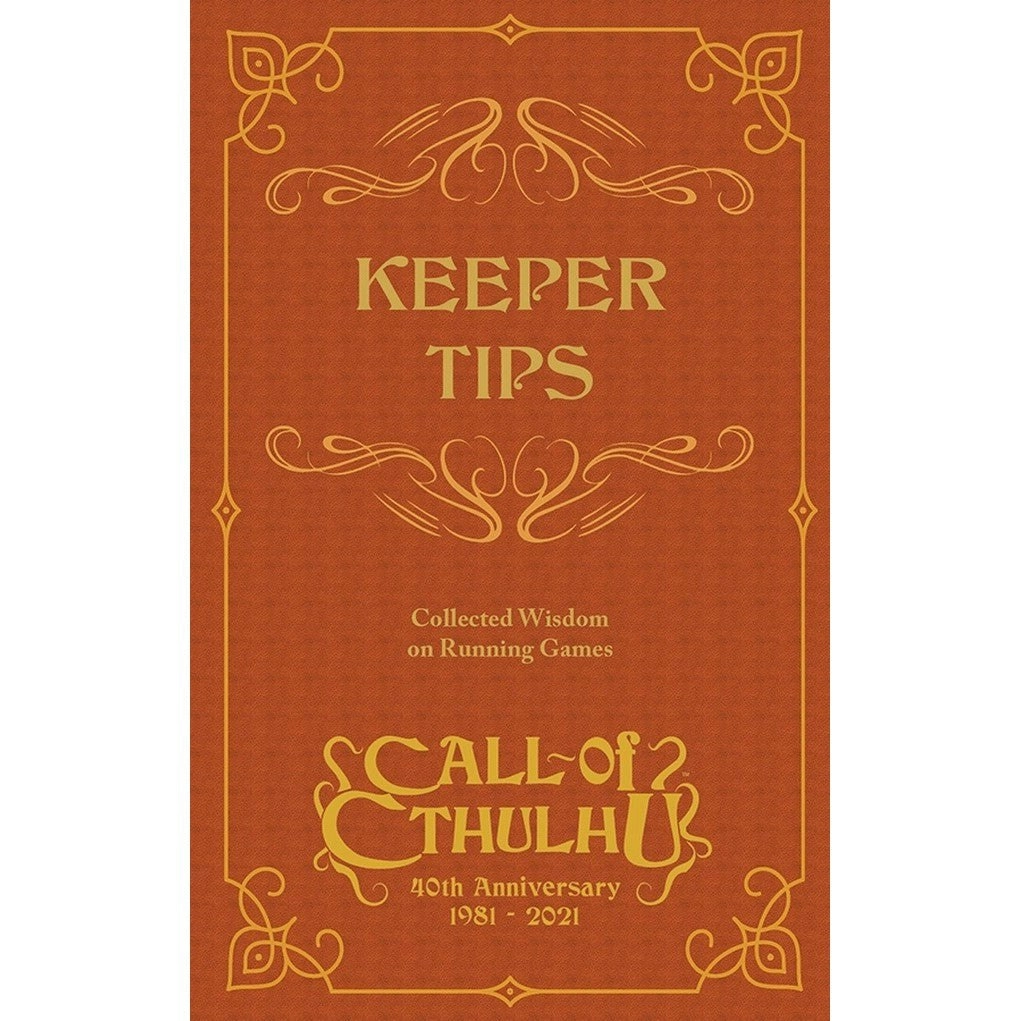 Call of Cthulhu RPG - Keeper Tips Book