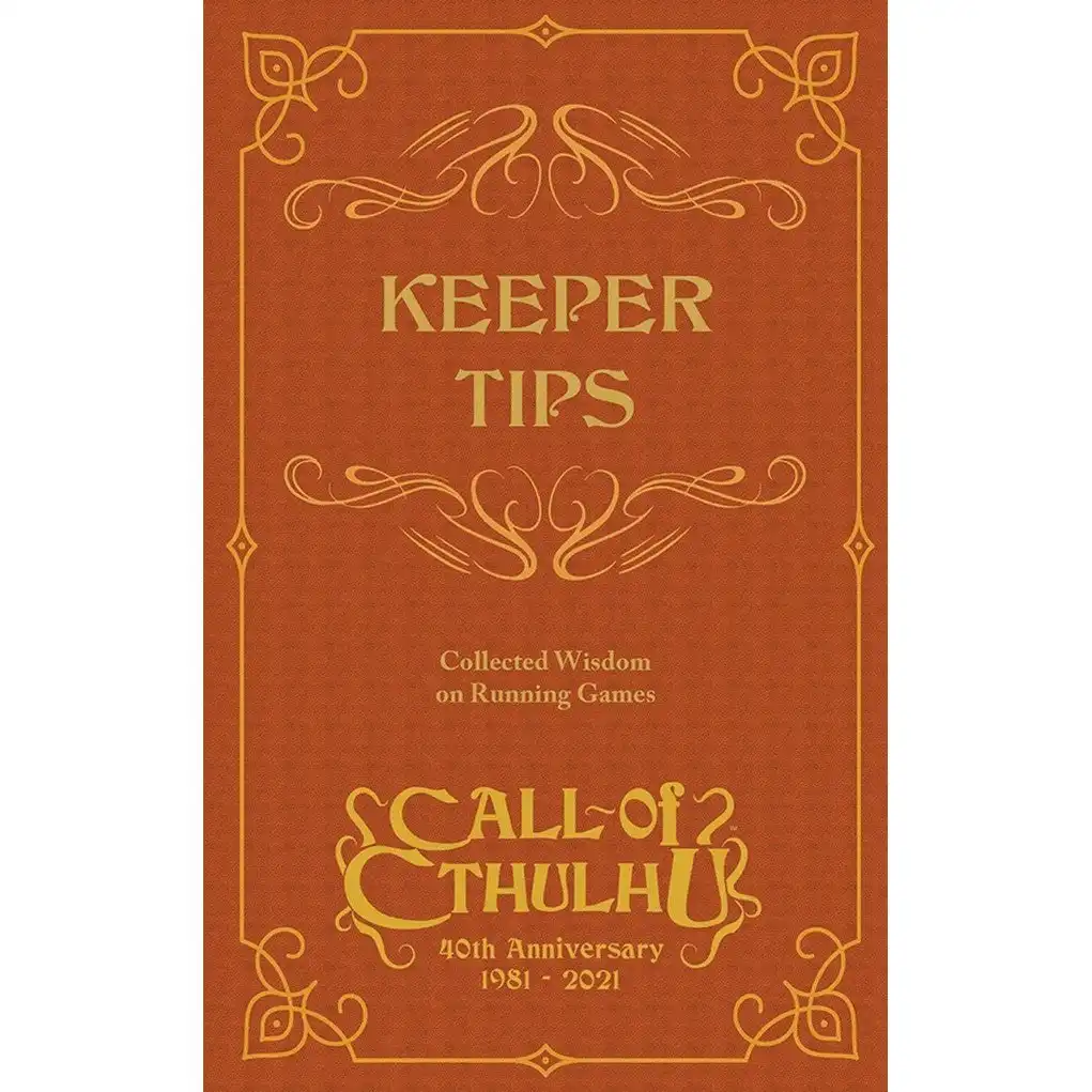 Call of Cthulhu RPG - Keeper Tips Book