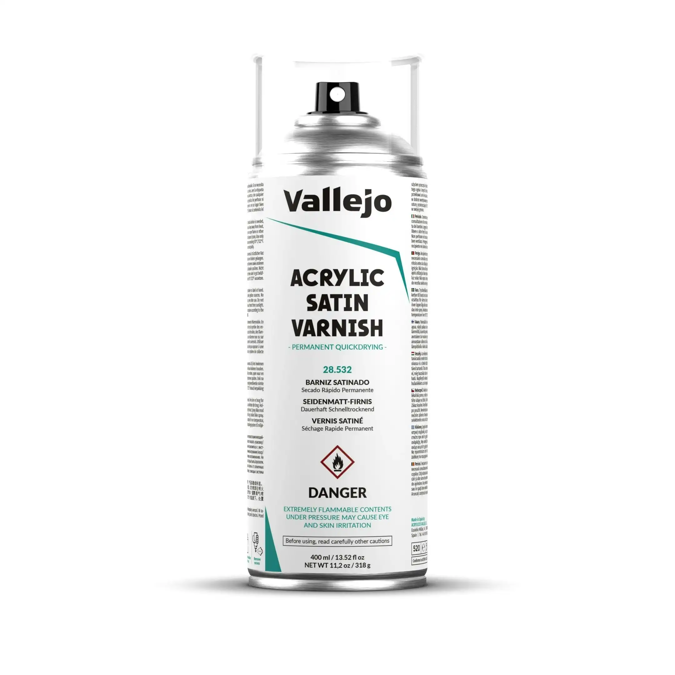 Vallejo Aerosol - Satin Varnish 400ml