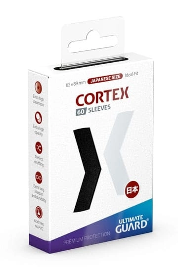 Ultimate Guard Cortex Sleeves Japanese Size Black (60)