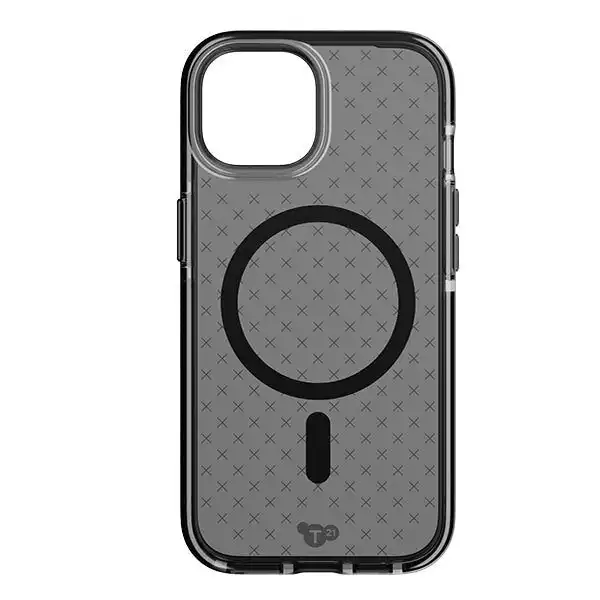 Tech21 Evo Check Magsafe Case For Iphone 15 - Smokey Black