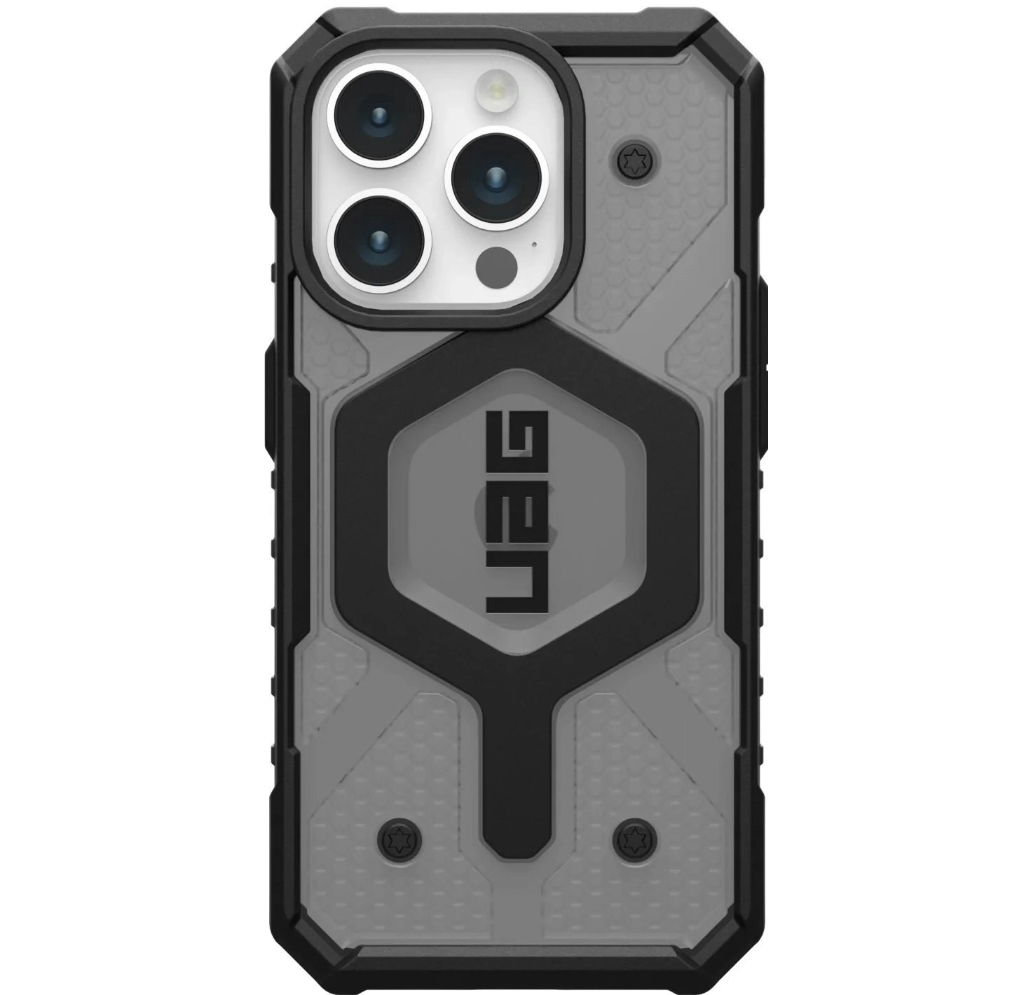 UAG Pathfinder Clear Magsafe Case For Iphone 15 Pro Max - Ash