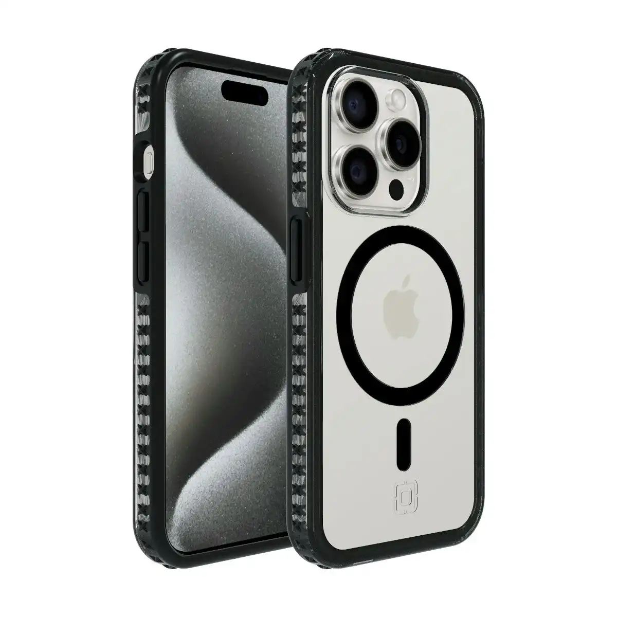 Incipio Grip Magsafe Case For Iphone 15 Pro Max - Black/clear