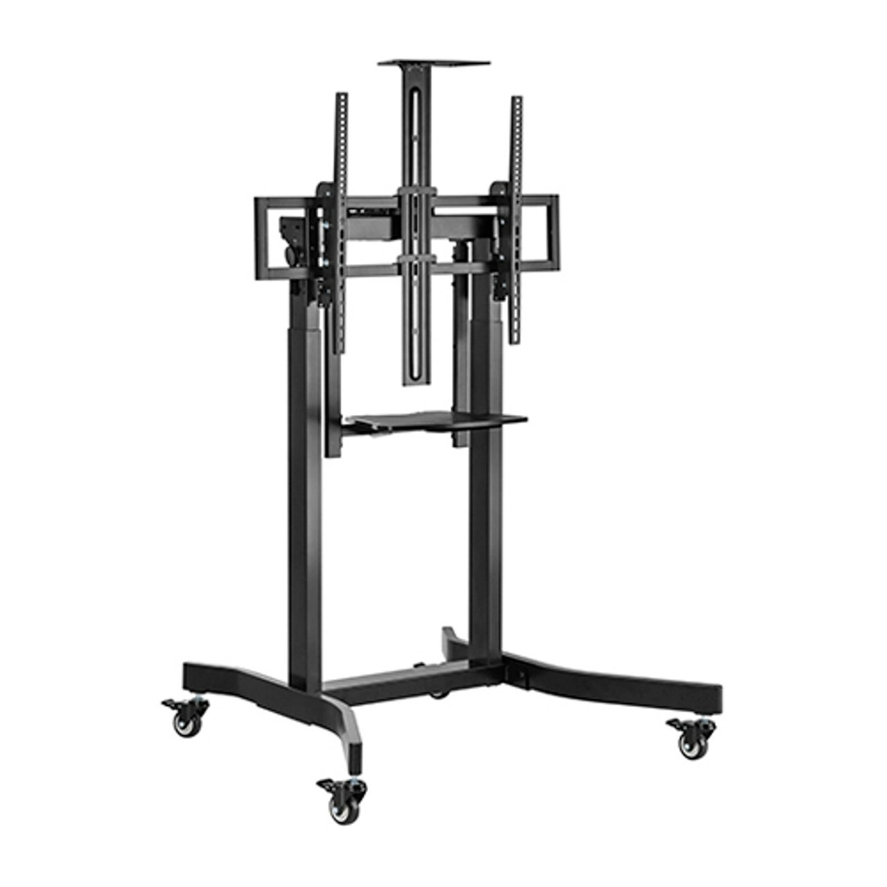 Brateck Deluxe Motorized Large Tv Cart With Tilt 55"-100" - Black