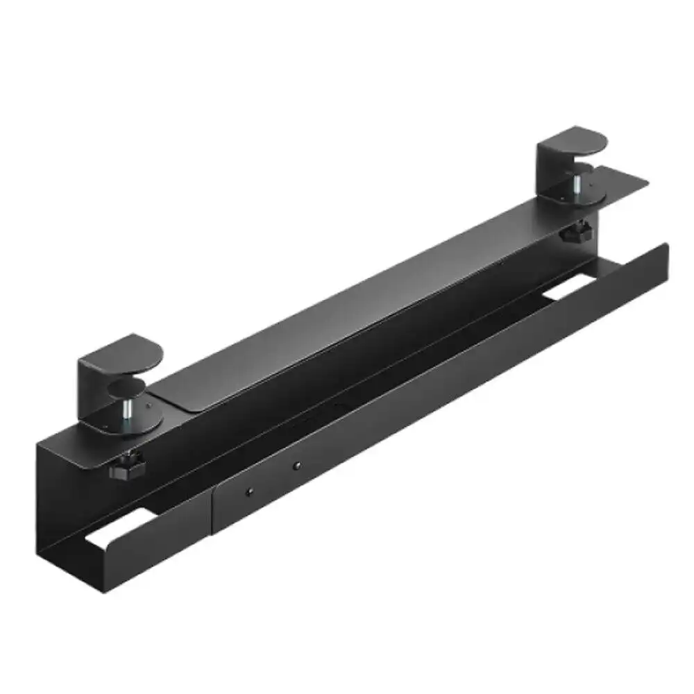 Brateck Extendable Clamp-on Under Desk Cable Tray - Black