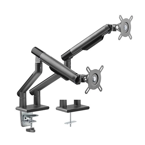 Brateck Premium Aluminium Monitor Arm With Mechanical Spring - Grey