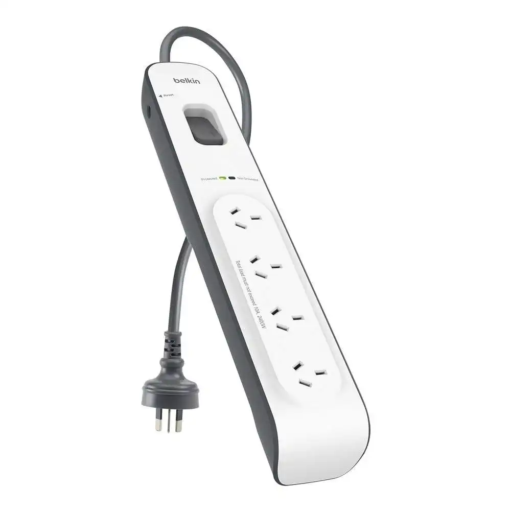 Belkin 4-outlet Surge Protection Strip With 2m Power Cord