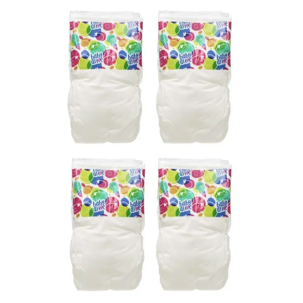 Baby Alive - Doll Diaper Refill Includes 4 Diapers Toy Accessories For Kids Ages 3 Years Old And Up  Hasbro