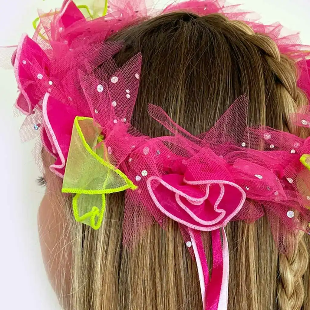Fairy Girls - Costume Bloom Garland Hot Pink