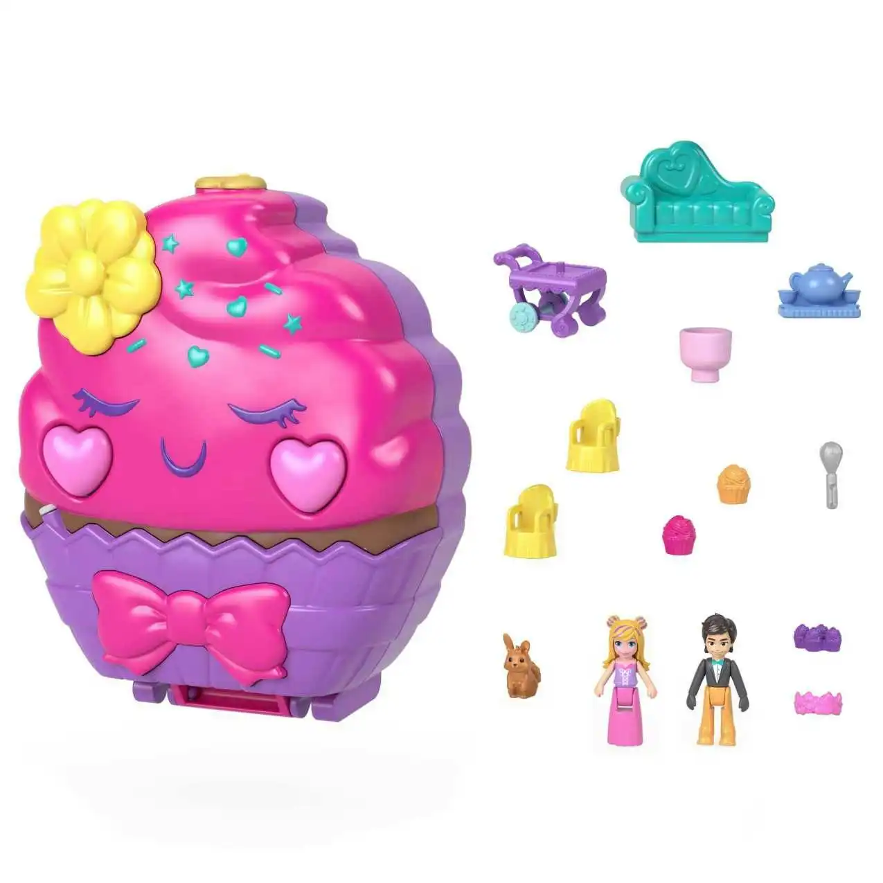 Polly Pocket - Something Sweet Cupcake Compact Playset