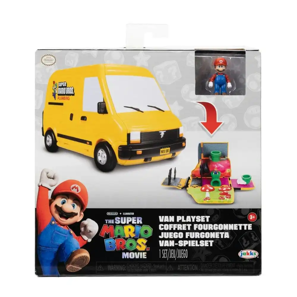 Super Mario - Movie Van Playset With Mario Mini Figure