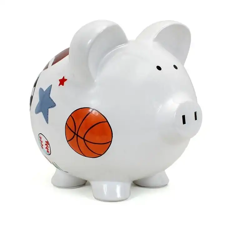 Cotton Candy -  Sports Piggy Bank