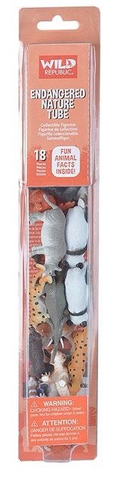 Wild Republic Endangered Animals Figurines Nature Tube