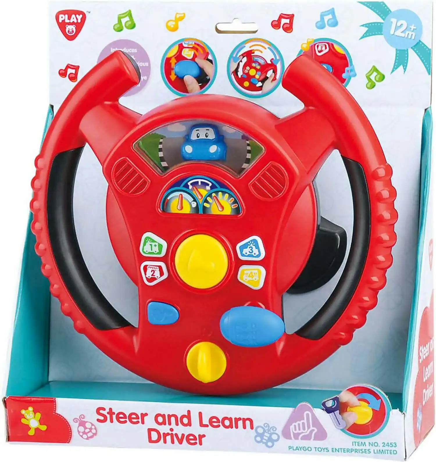 Playgo Toys Ent. Ltd. - Battery Operated Steer & Learn Driver