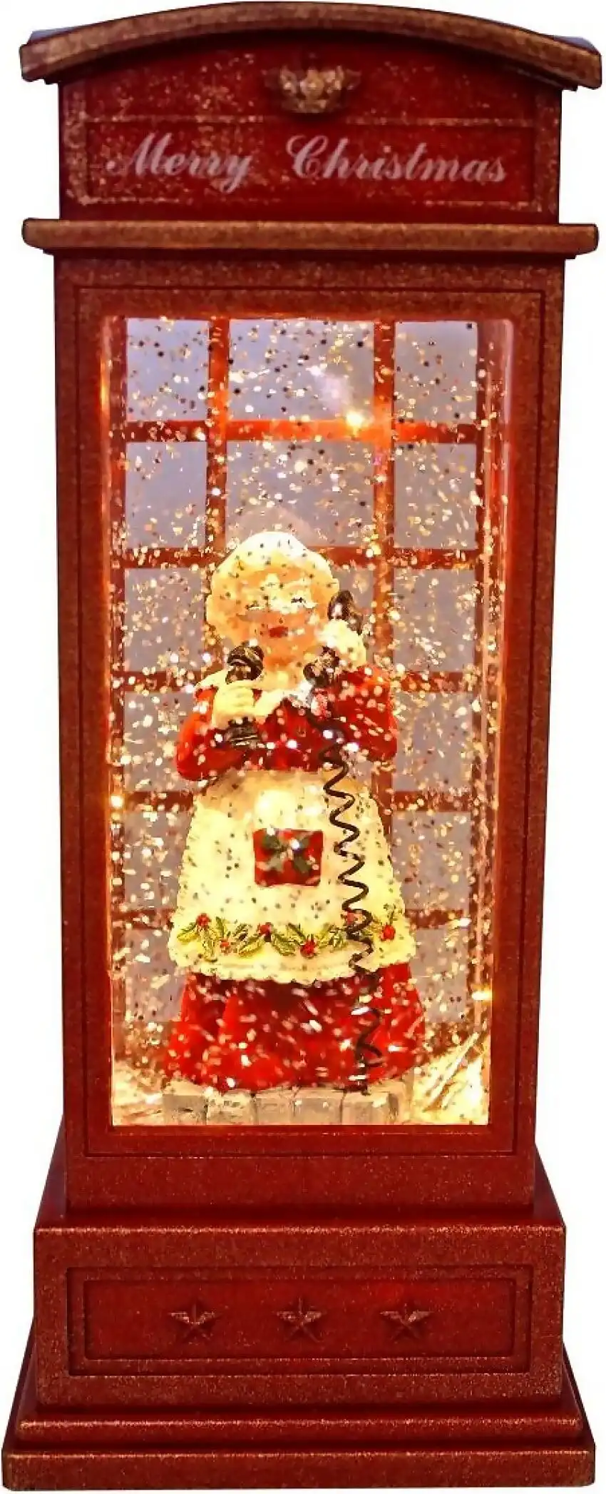 Cotton Candy - Xmas Lantern Telephone Booth Mrs Claus