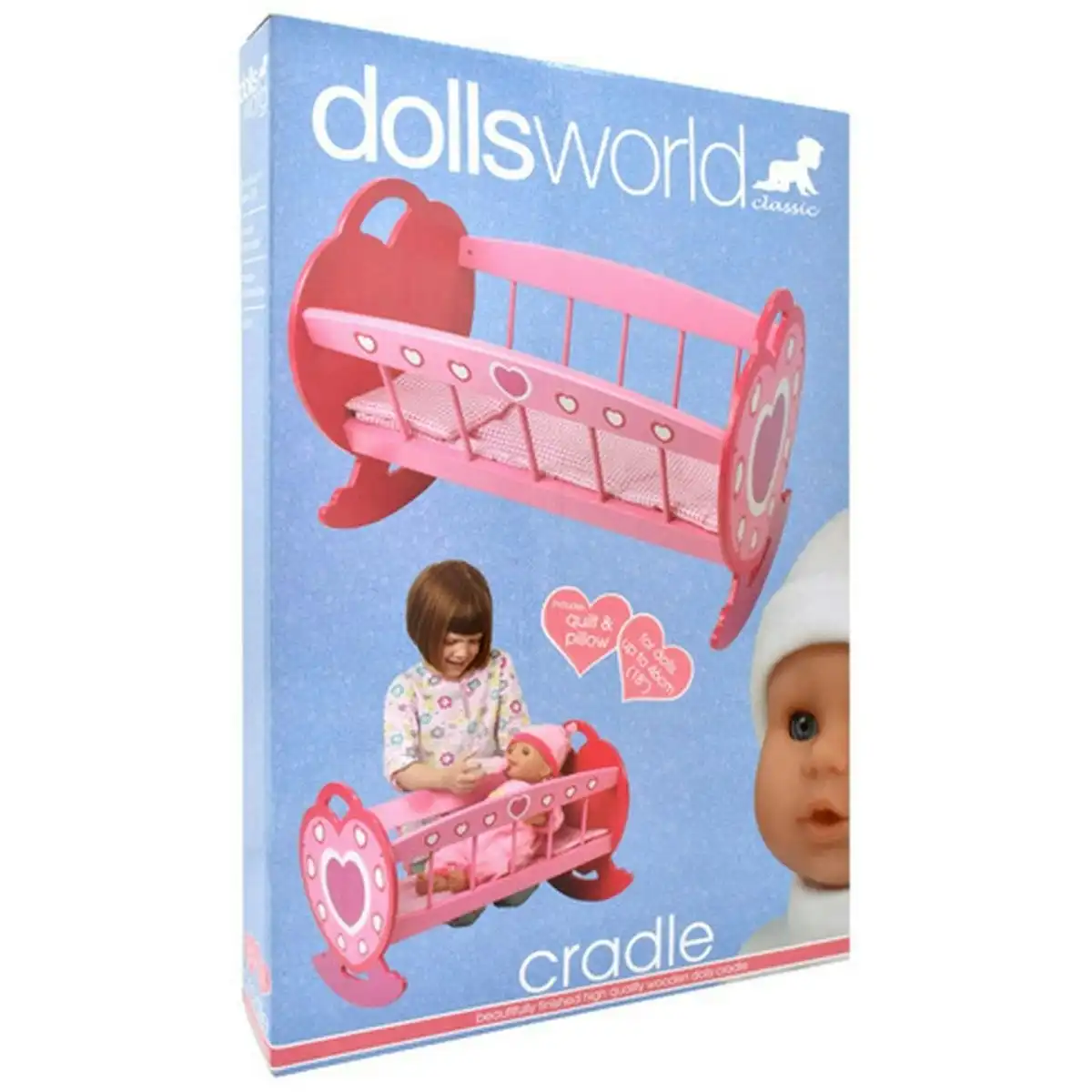 DollsWorld - Wooden Cradle