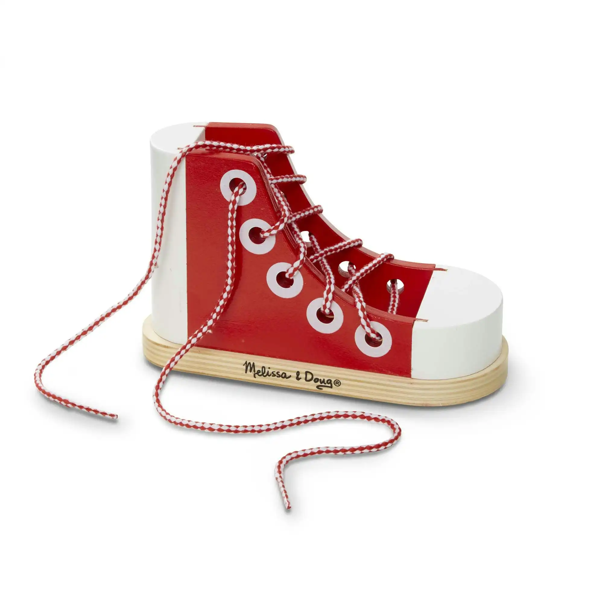 Melissa & Doug - Wooden Lacing Shoe