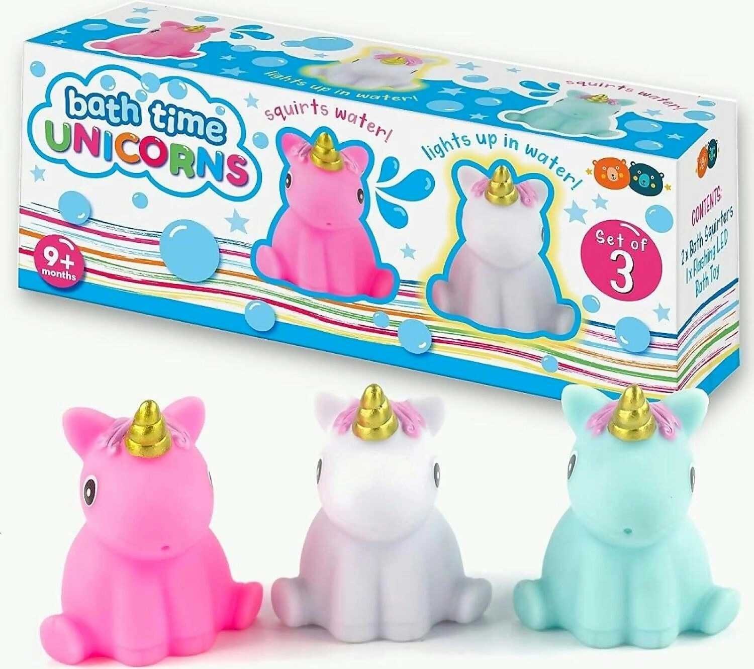 Buddy & Barney - Bath Time Unicorns Squirters - Set Of 3 - Mh