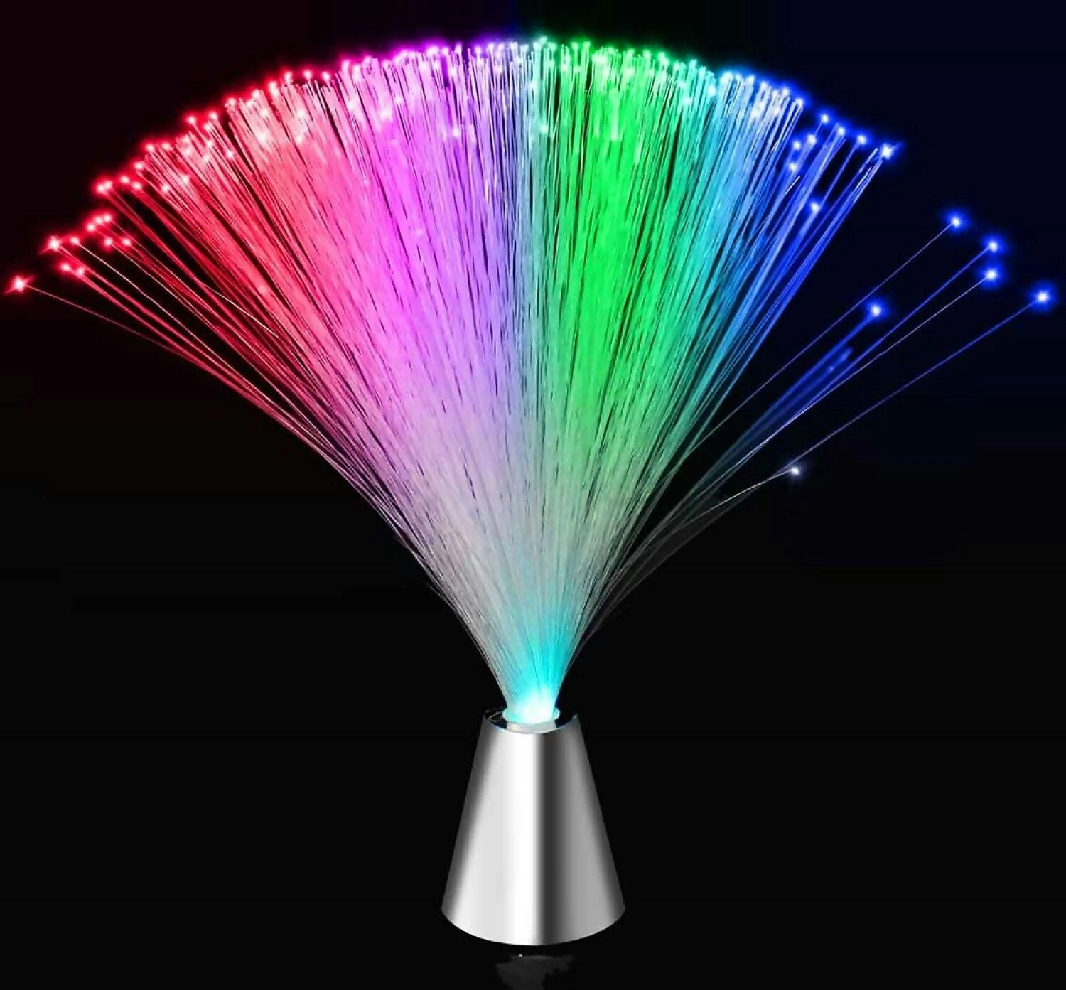 LANDMARK - Led Optical Fibre Silver Cone