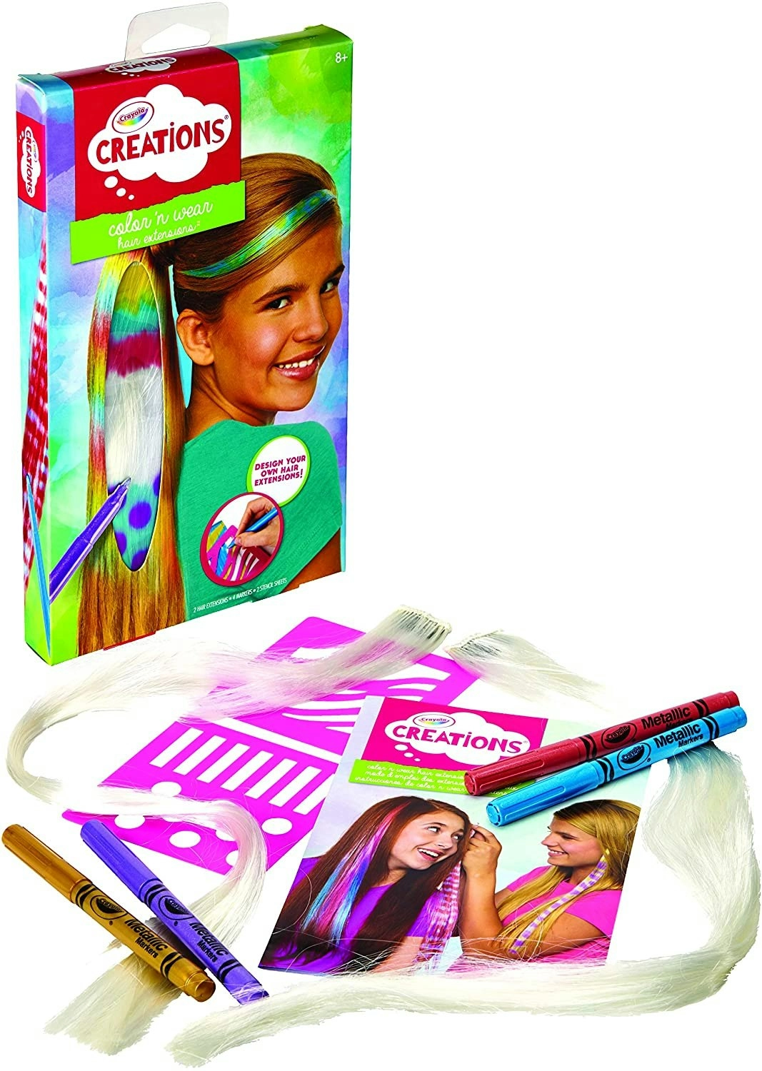 Crayola Color N Wear Hair Extensions Craft Crayola