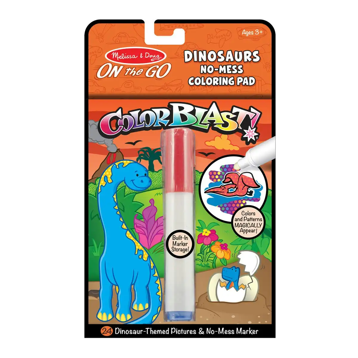 Melissa & Doug - On The Go Colorblast No-mess Coloring Pad - Dinosaurs