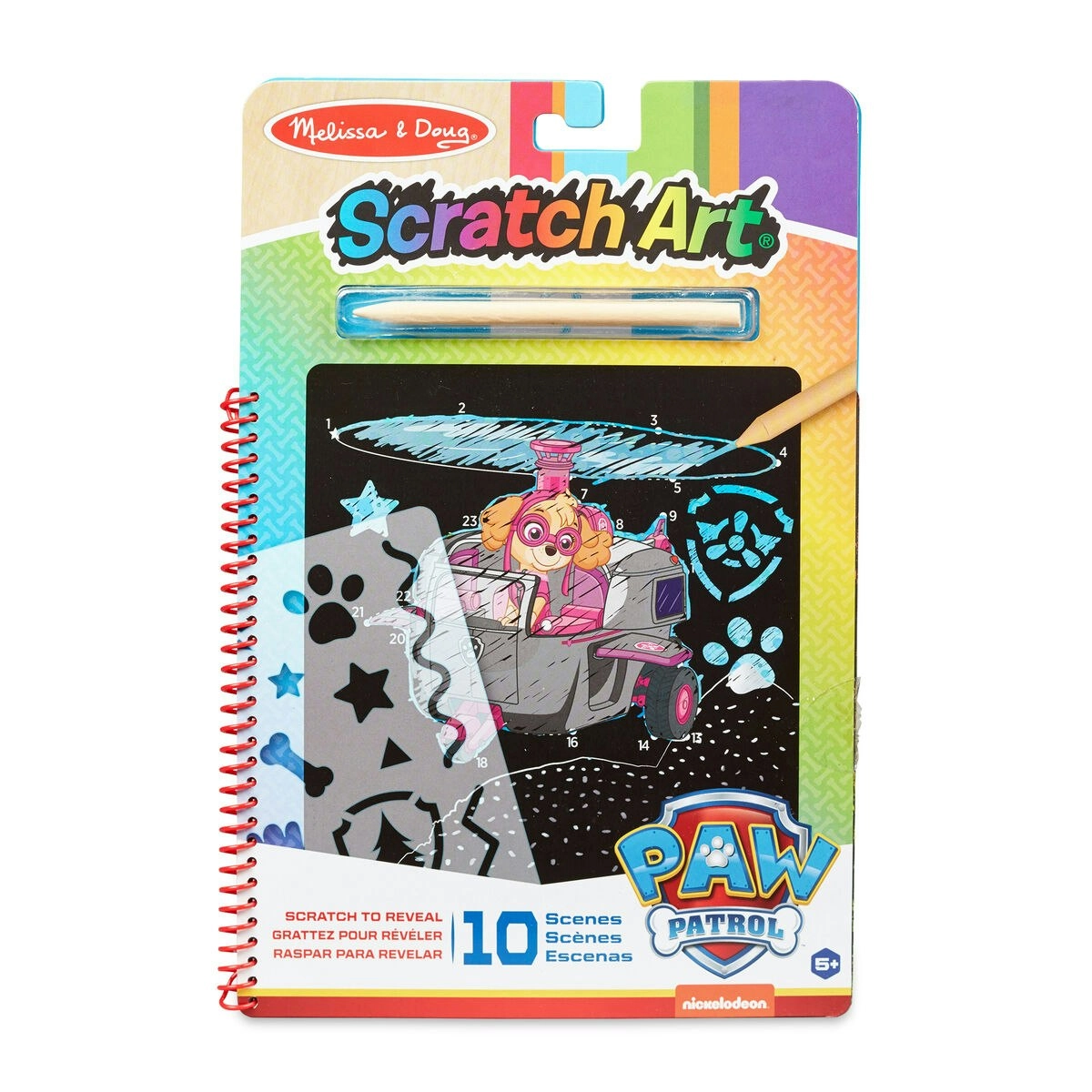 Paw Patrol - Scratch Art Pad - Skye - Melissa & Doug