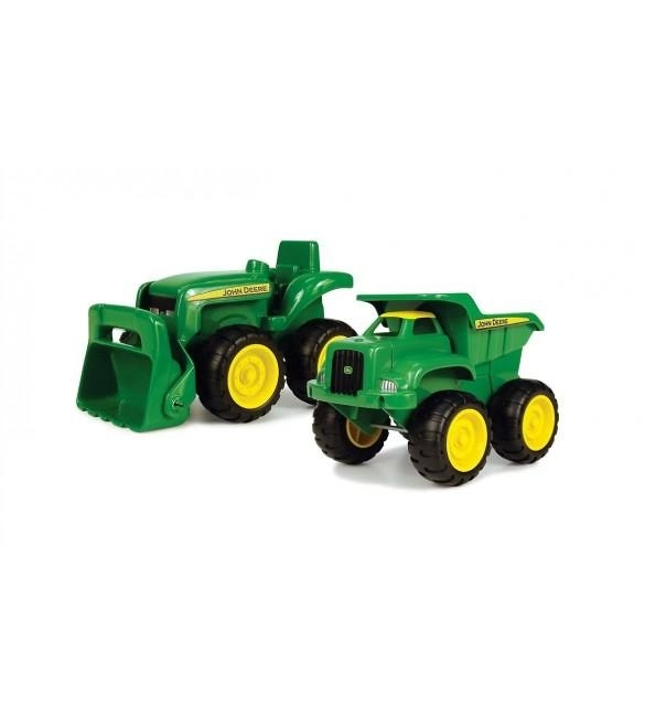 John Deere - Mini Sandbox Tractor And Dump Truck Set Sandbox Vehicle 2 Pack