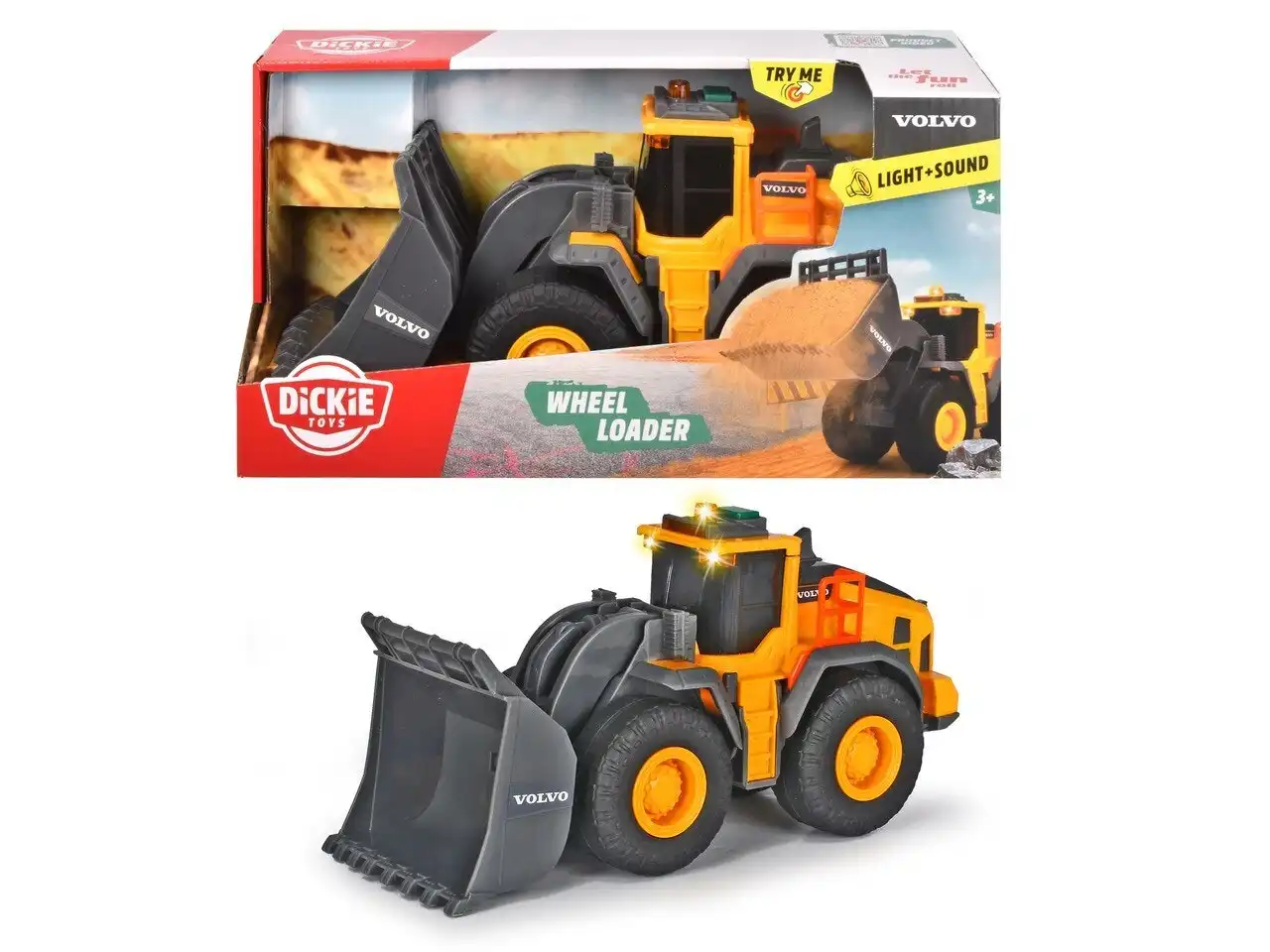 Dickie Toys - Volvo Wheel Loader Lights & Sound 23cm