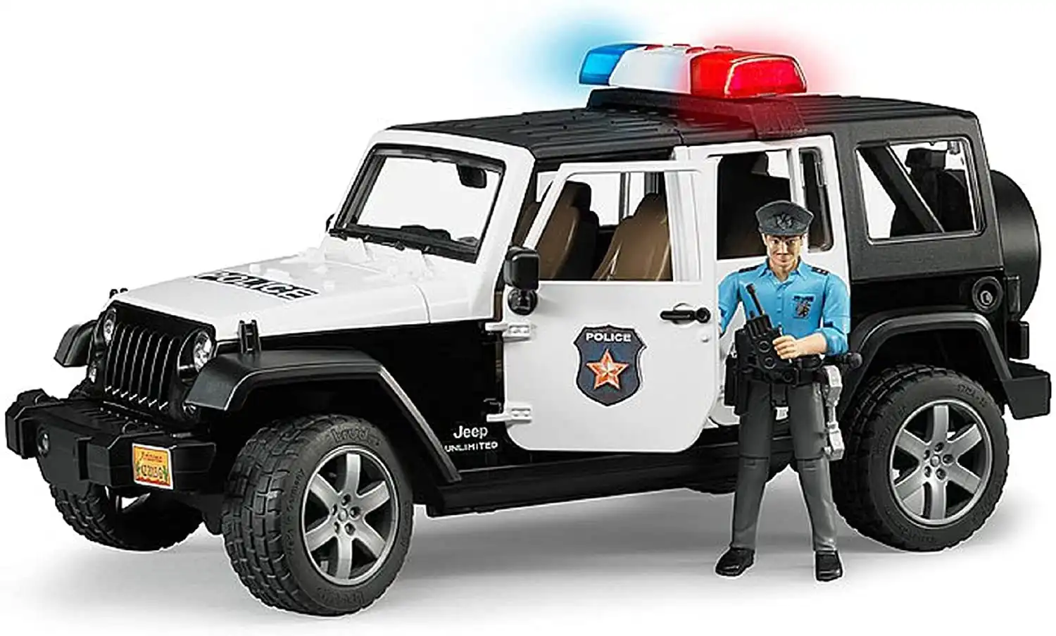 Bruder - Police Jeep Wrangler Unlimited Rubicon Including Policeman