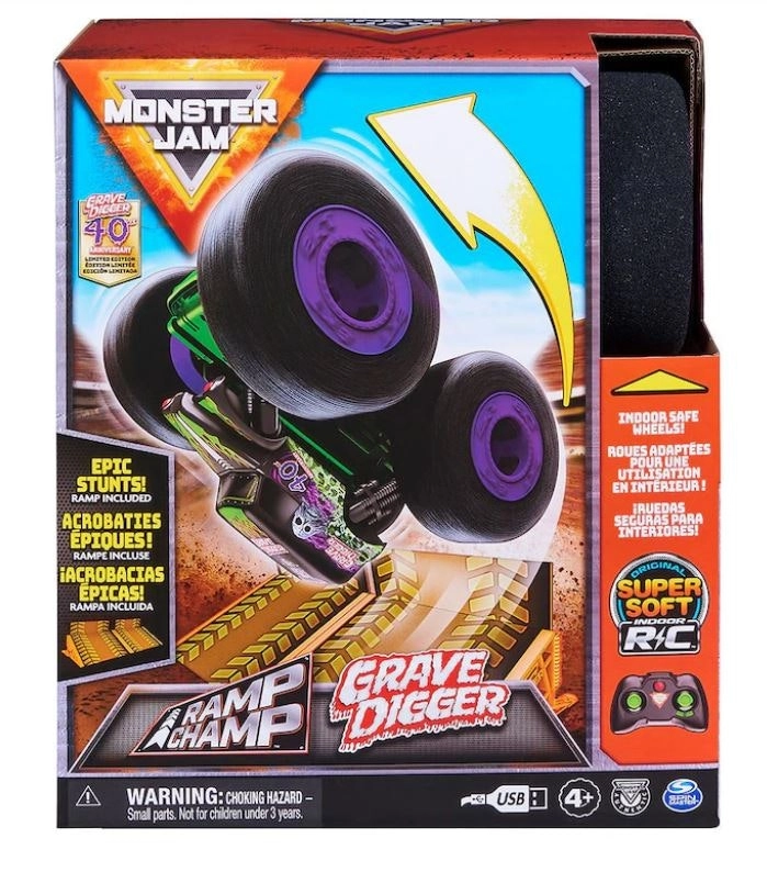 Monster Jam  - Rc Ramp Champ Grave Digger