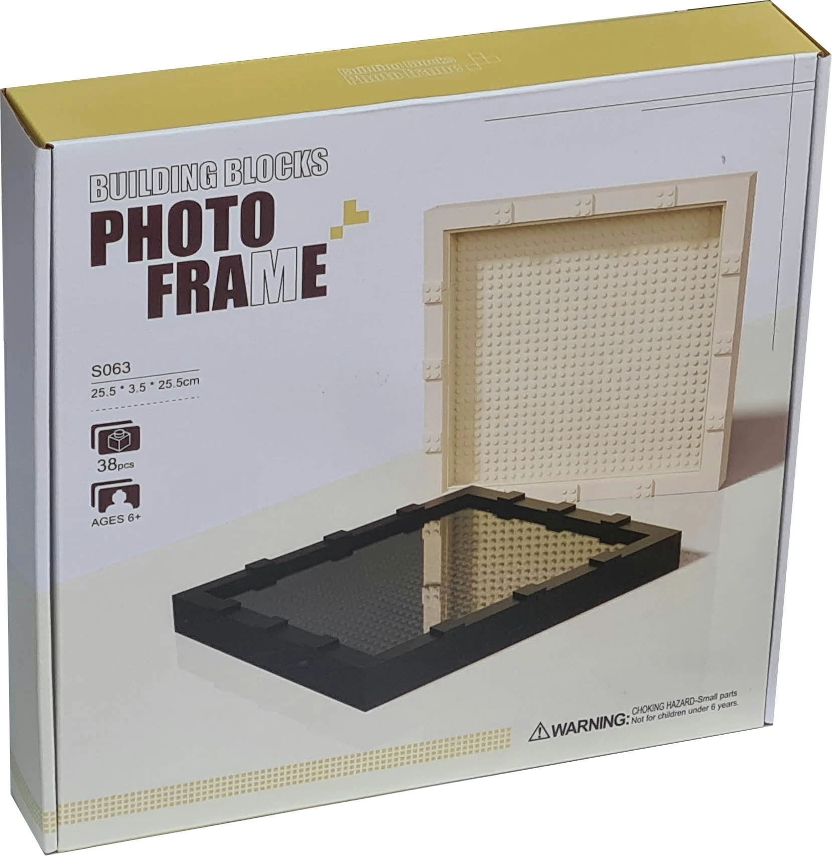 Building Blocks Photo Frame S063 - Cream White