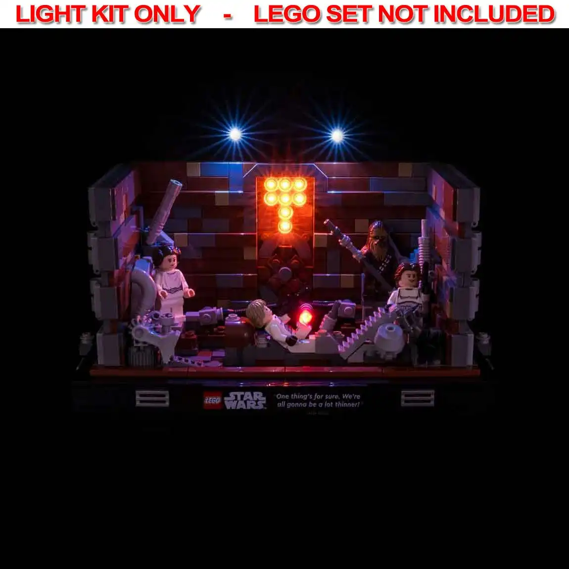 Light My Bricks - LIGHT KIT for LEGO Death Star Trash Compactor Diorama 75339
