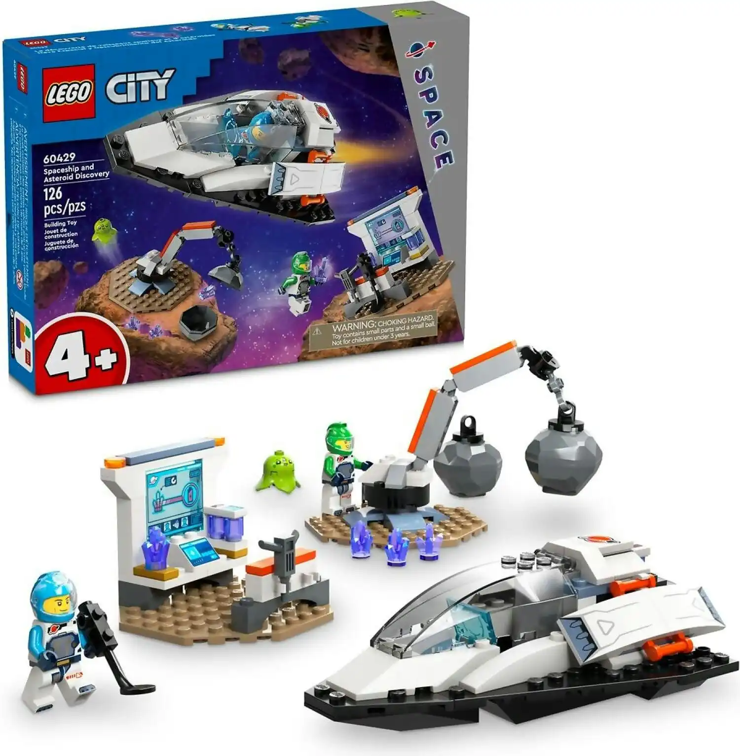 LEGO 60429 Spaceship and Asteroid Discovery - City 4+