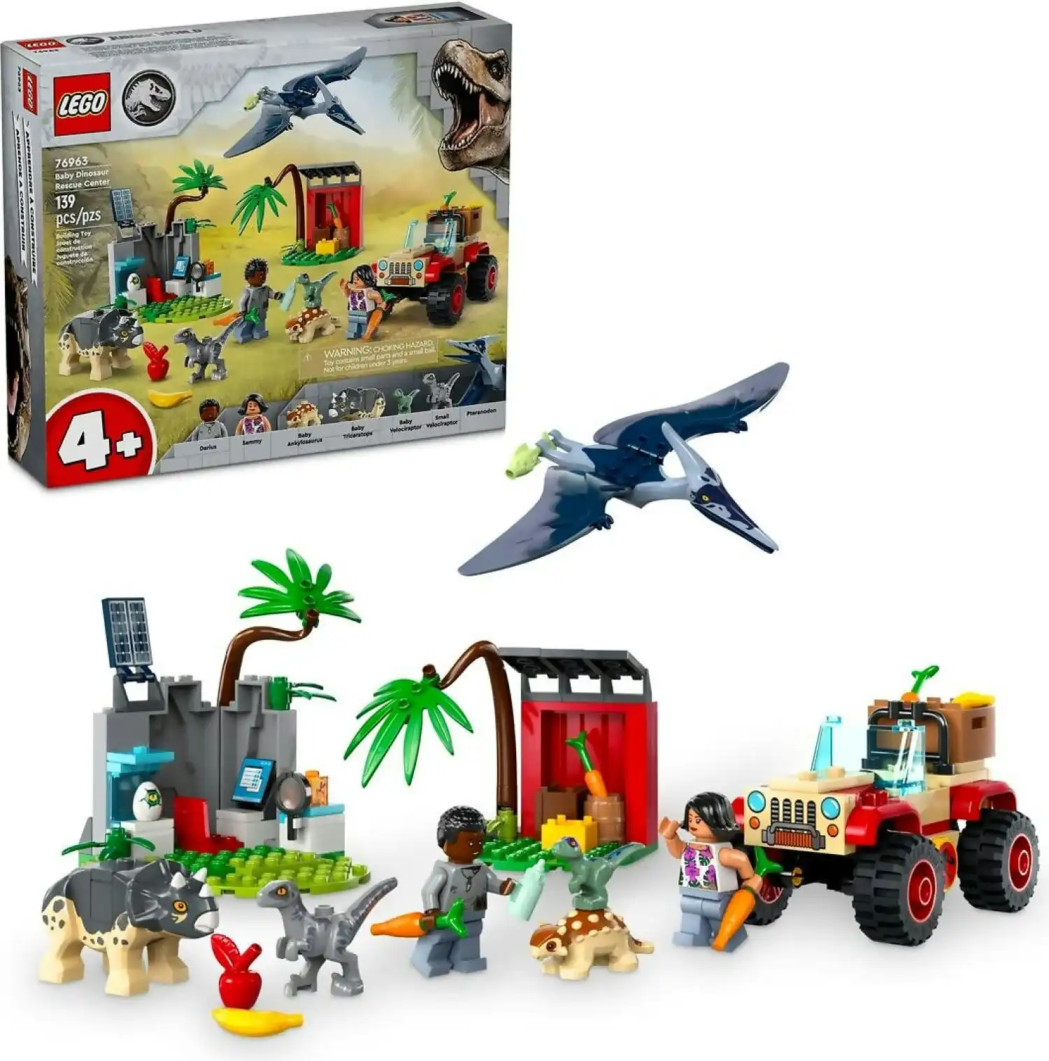 LEGO 76963 Baby Dinosaur Rescue Center - Jurassic World 4+