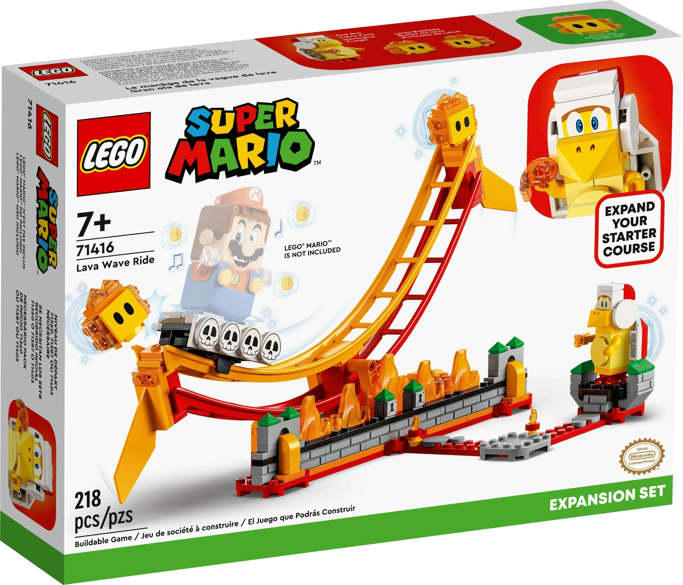 LEGO 71416 Lava Wave Ride Expansion Set - Super Mario