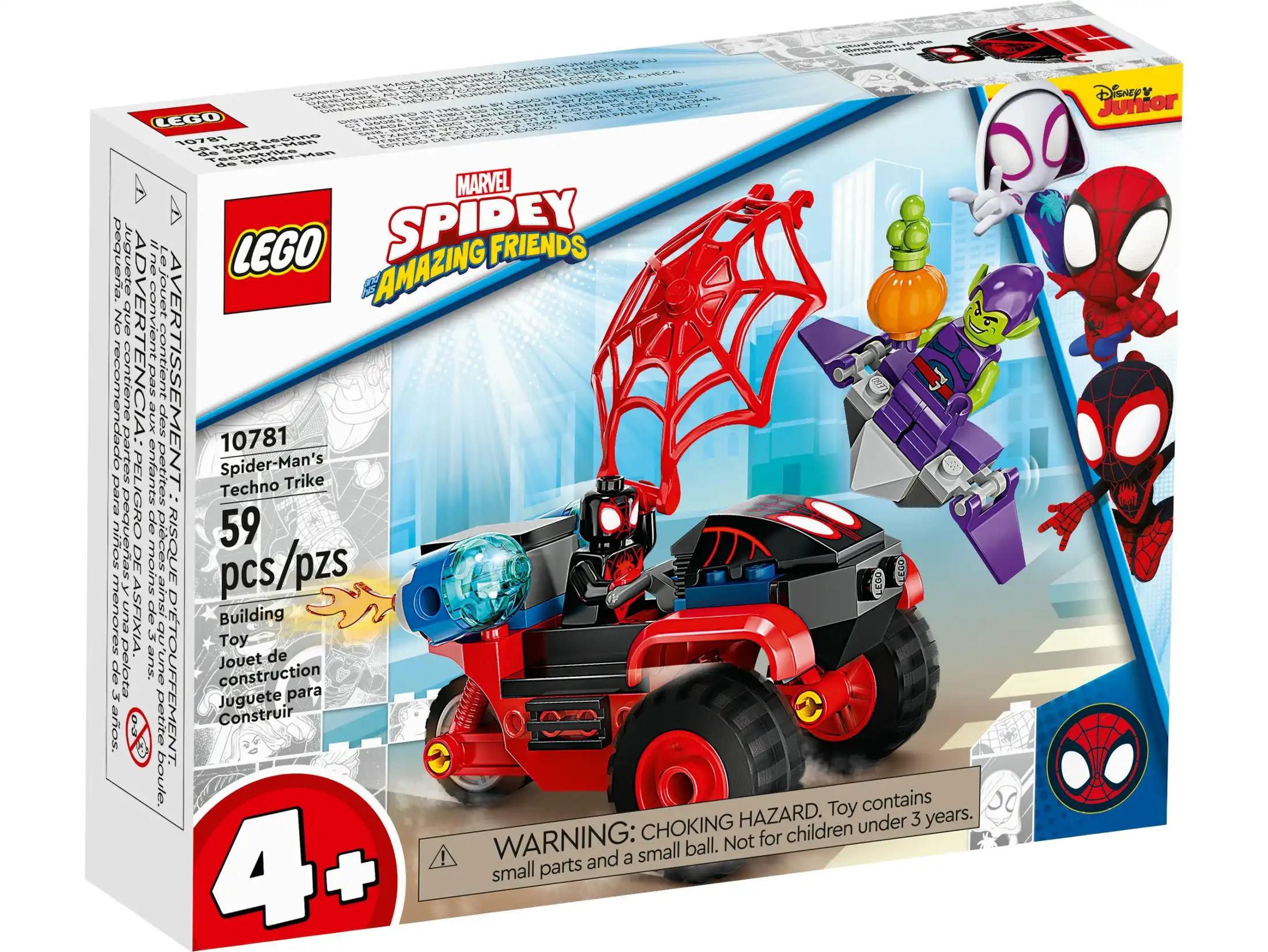 LEGO 10781 Miles Morales Spider-Man’s Techno Trike - Marvel Spidey 4+
