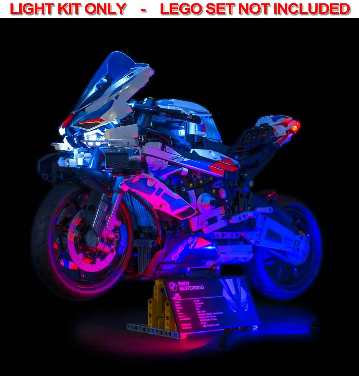 Light My Bricks - LIGHT KIT for LEGO BMW M 1000 RR 42130