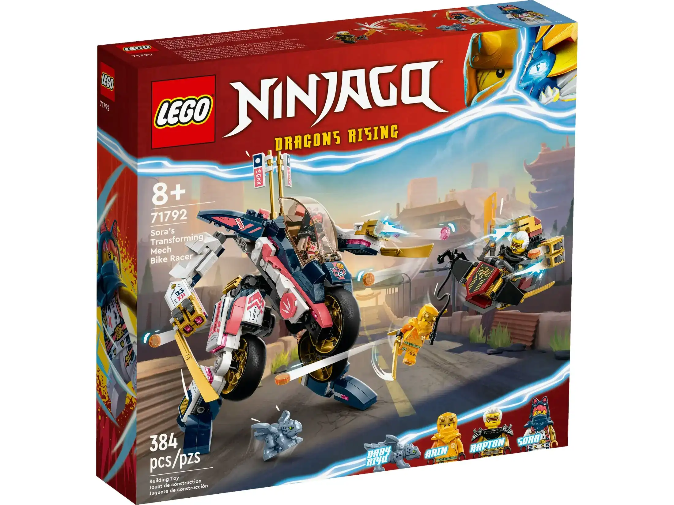 LEGO 71792 Sora's Transforming Mech Bike Racer - Ninjago