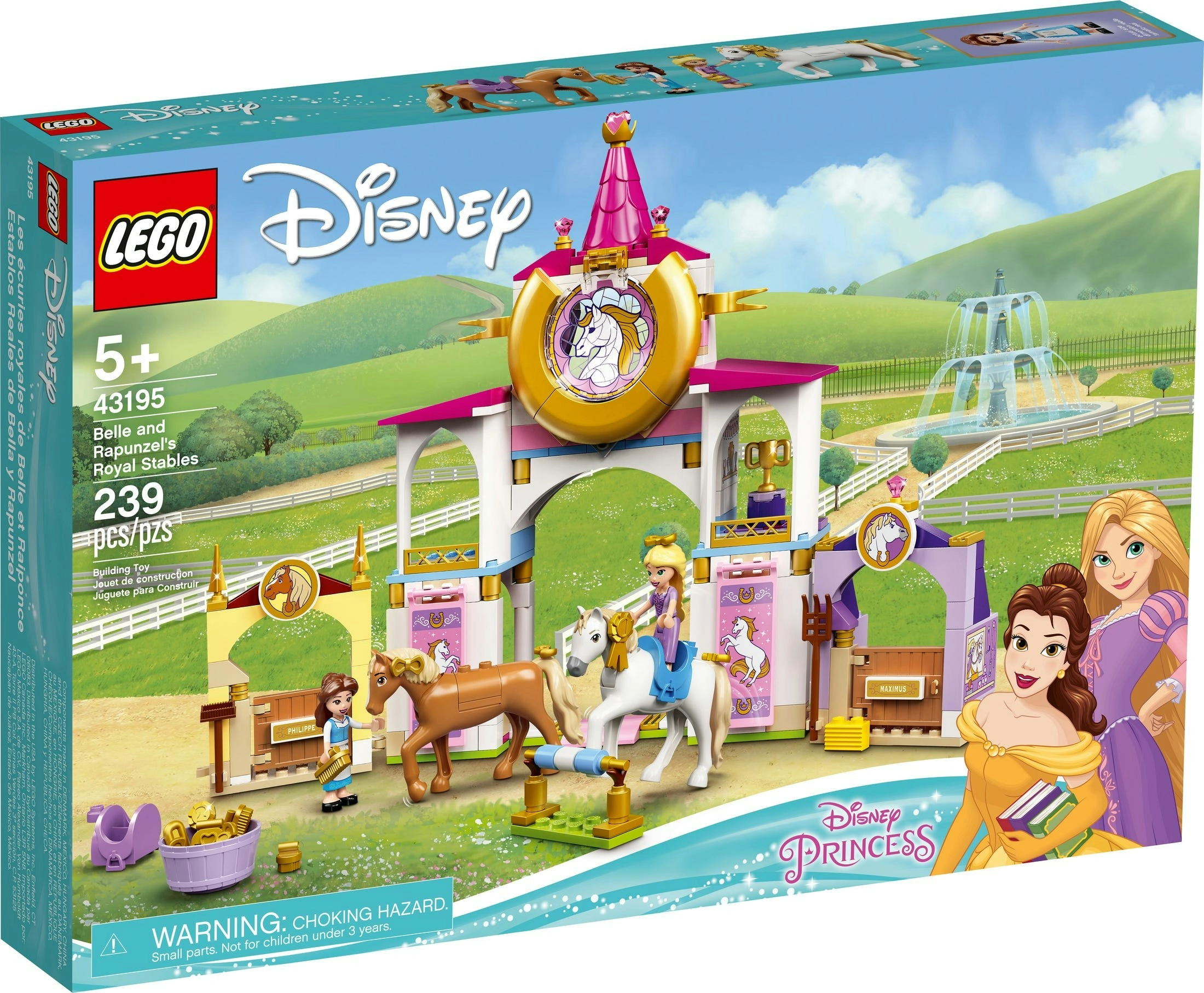 LEGO 43195 Belle and Rapunzel's Royal Stables - Disney Princess