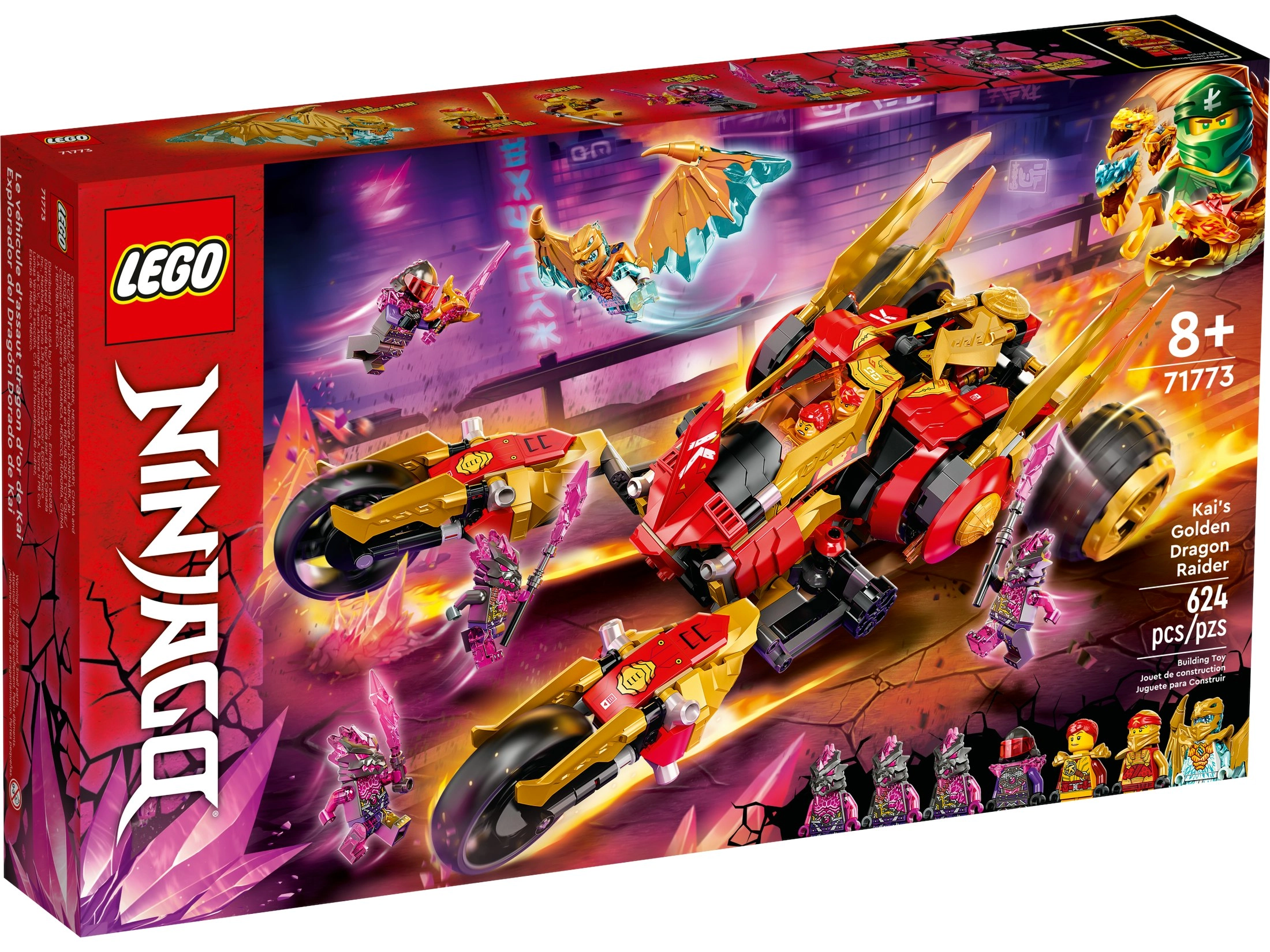 LEGO 71773 Kai’s Golden Dragon Raider - Ninjago